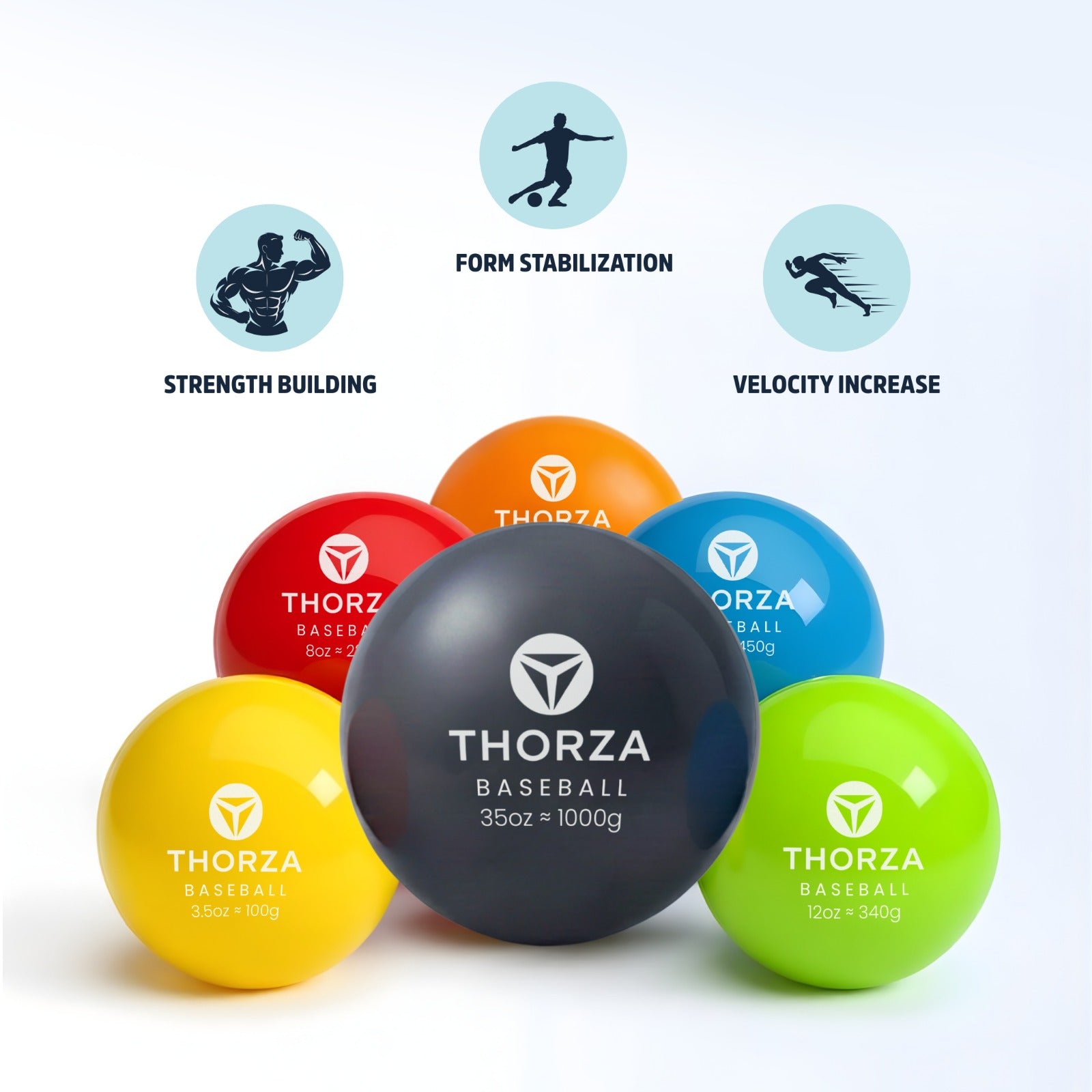 Thorza Weighted Training Balls (6-Pack)