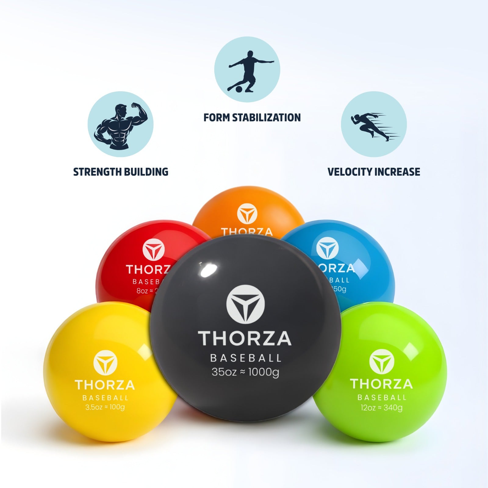 Thorza Weighted Training Balls (6-Pack)