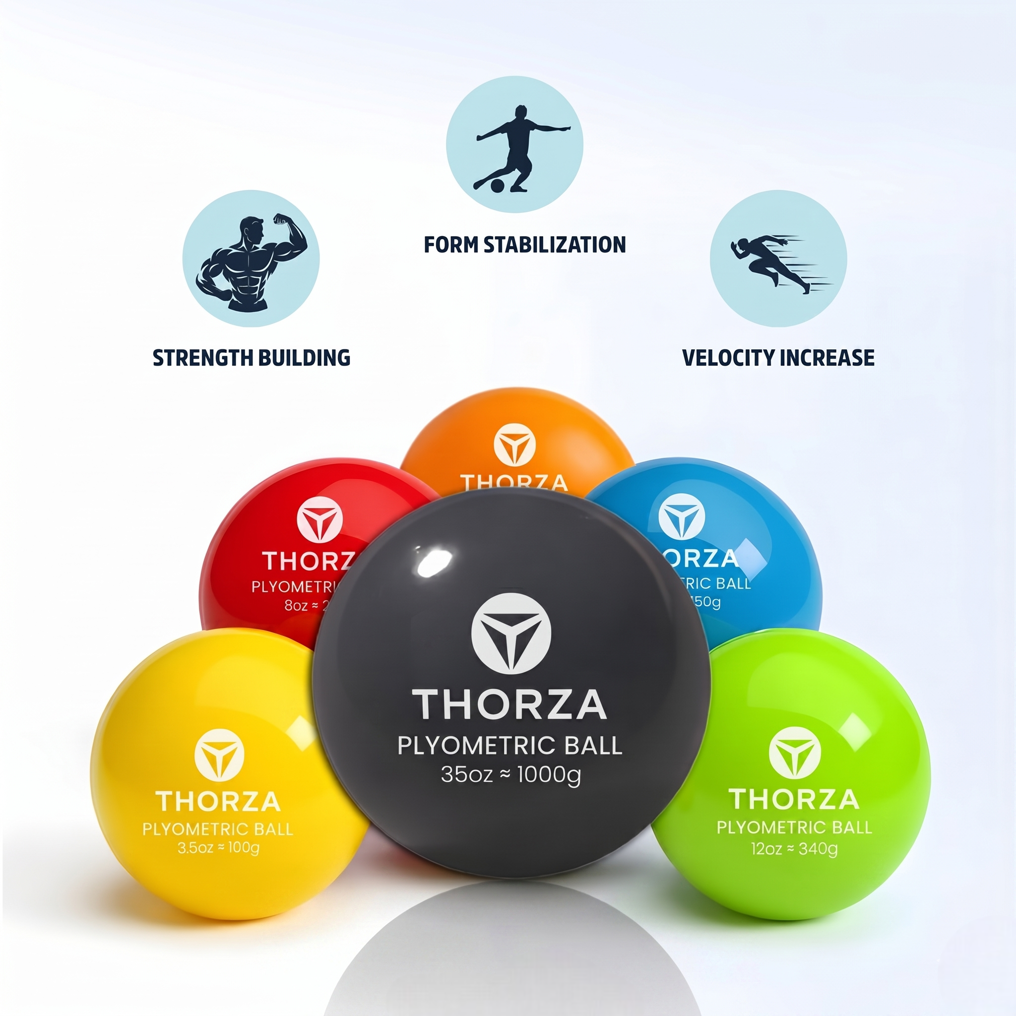 Thorza Weighted Training Balls (6-Pack)
