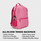 Thorza Tennis Racket Backpack for Women
