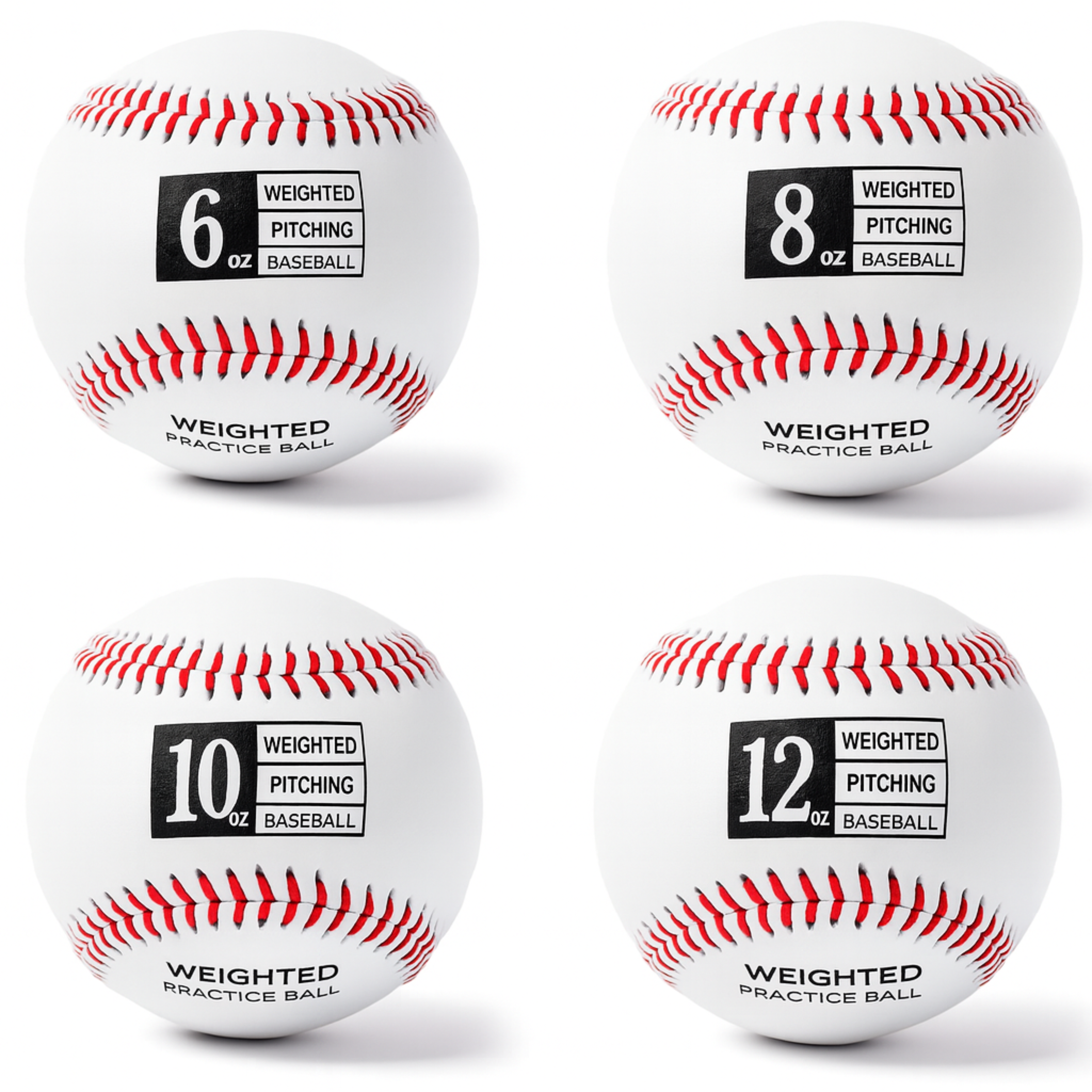 Baseballs - 4 PACK (6/8/10 and 12oz)