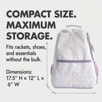 Thorza Tennis Racket Backpack for Women