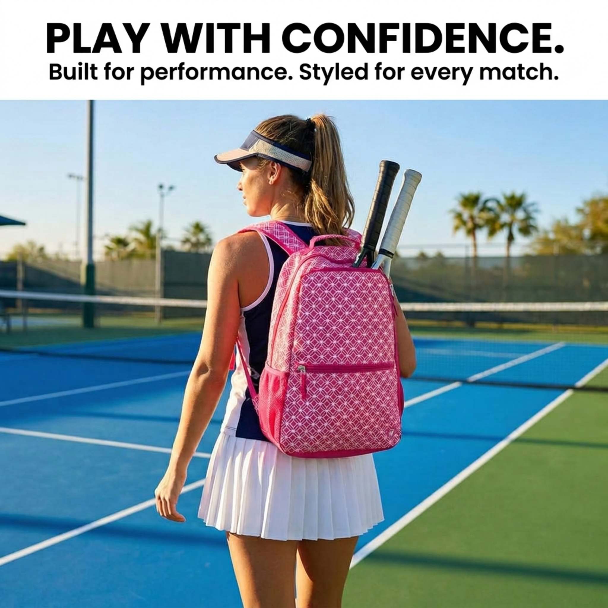 Thorza Tennis Racket Backpack for Women