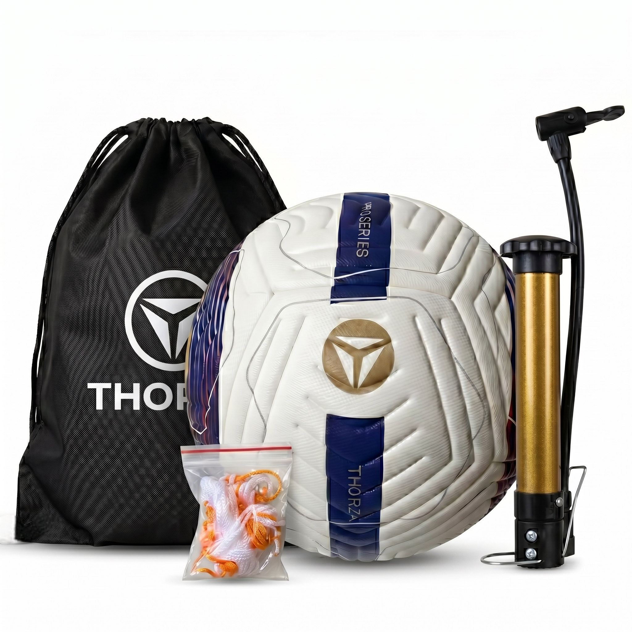 Thorza Pro Series Soccer Ball Size 5 with Pump Kit
