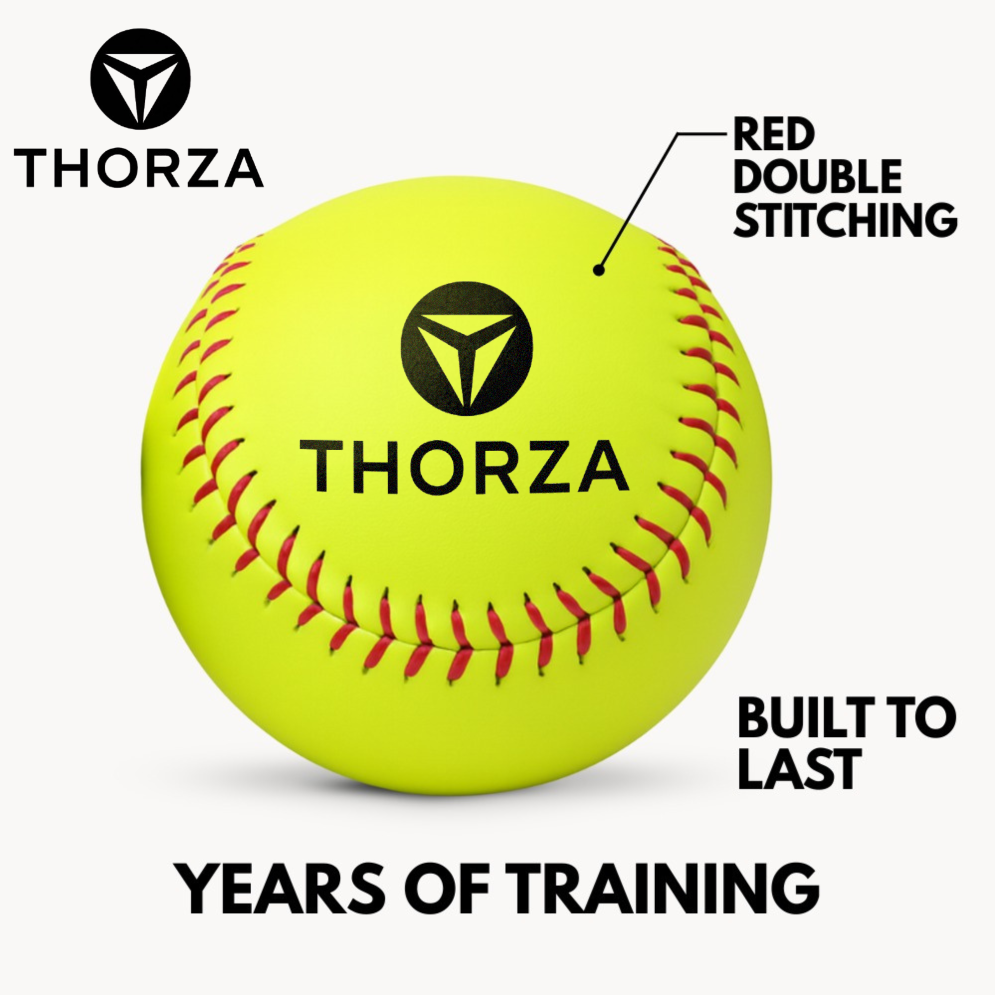 Thorza 12" Weighted Training Softballs Set of 4 (6, 8, 10 & 12 oz)