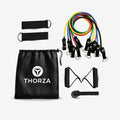 THORZA 11-Piece Full Body Strength Training with Resistance Bands Set