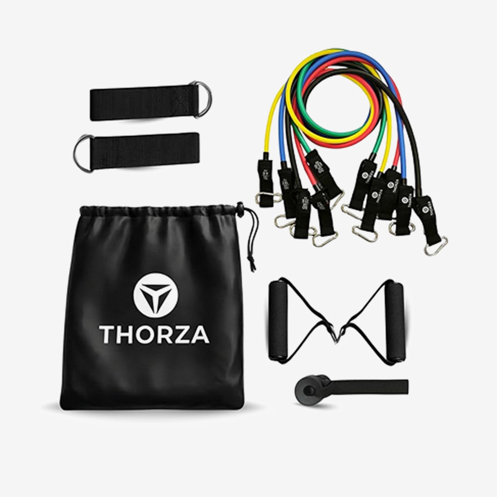THORZA 11-Piece Full Body Strength Training with Resistance Bands Set