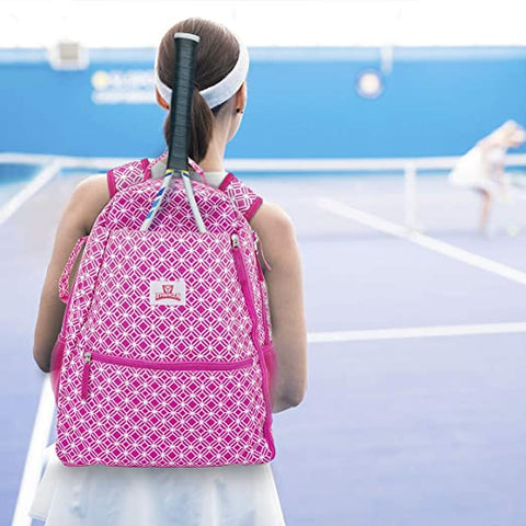 Thorza Tennis Racket Bag - Lightweight Tennis Backpack Stores 2 Racket, Balls, and Sports Gear - Tennis Racket Holder for Men and Women - Backpack