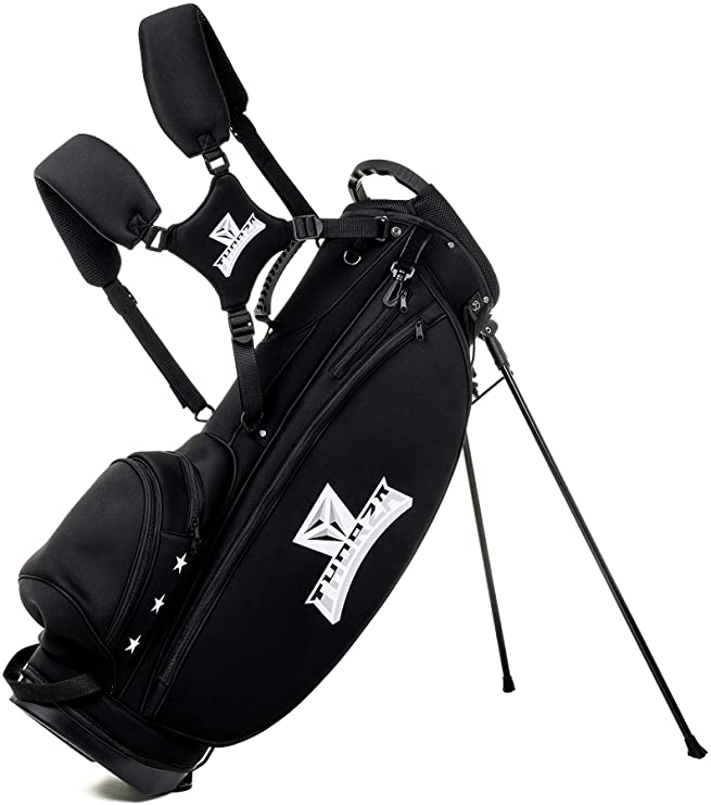 Thorza Sunday Golf Bag for Men and Women, Vintage Canvas and Leather,  Stores Balls, Tees, and Clubs …See more Thorza Sunday Golf Bag for Men and